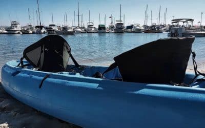 Kayaking in Mission Bay in San Diego