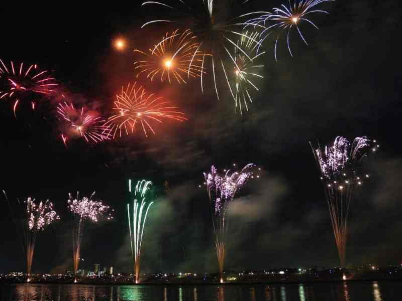 fireworks in the sky