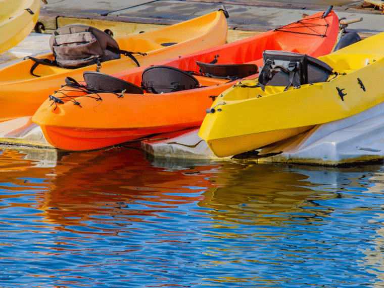a small boat in a body of water