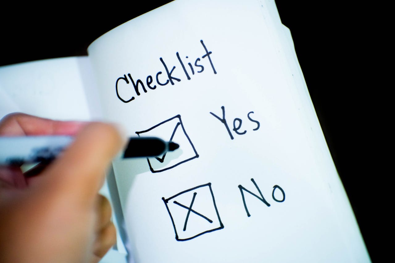 Boat Charter Standard Checklist